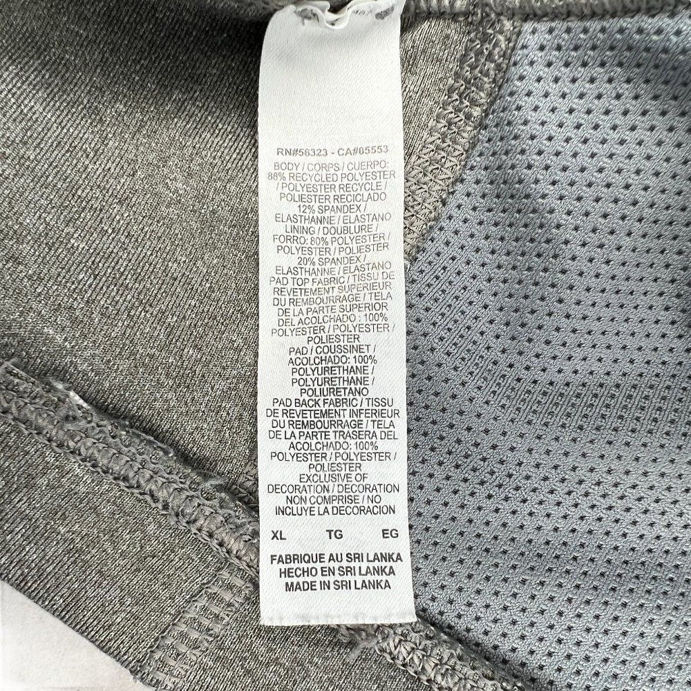 Nike Sports Bra Women's Size XL Gray Dri-Fit Strappy Low Impact Training Bra - Picture 8 of 9